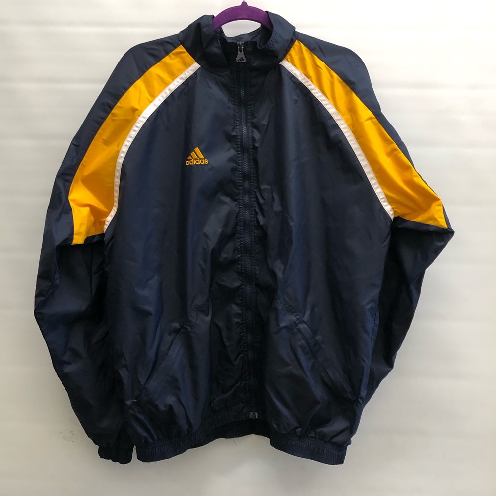Adidas men’s windbreaker running jacket L